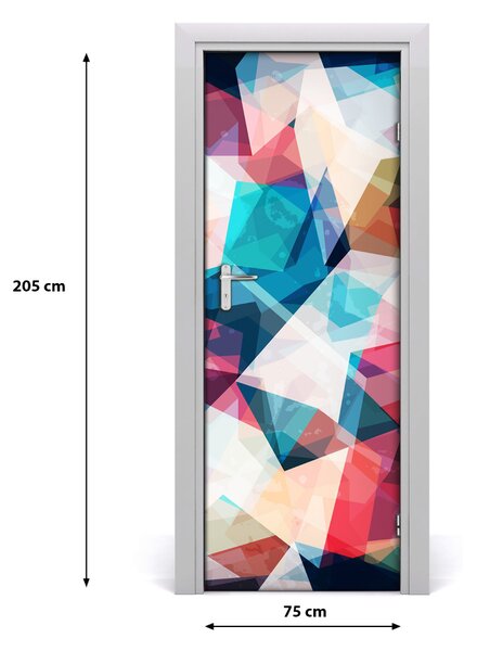 Samolepiace fototapety na dvere abstrakcie mozaika 75x205 cm