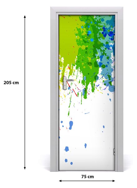 Samolepiace fototapety na dvere abstraktné dúha 75x205 cm