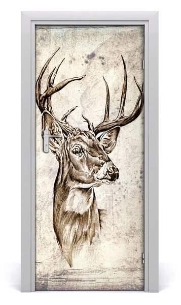 Samolepiace fototapety na dvere jeleň 85x205 cm