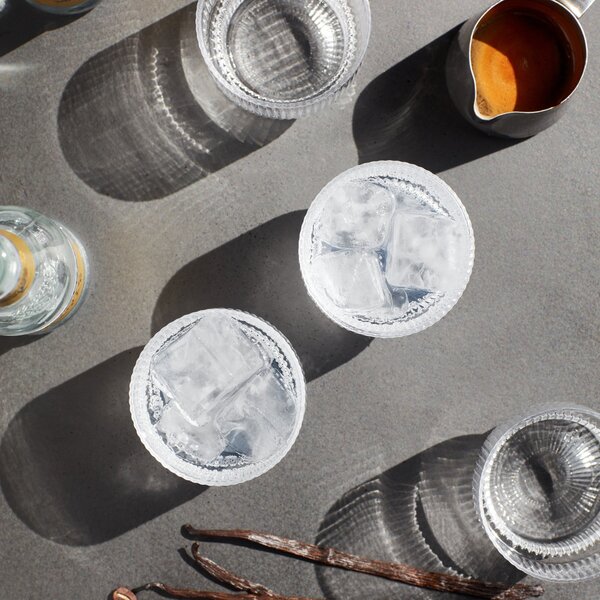 Poháre Ripple, Clear, sada 4 kusov – Ferm Living