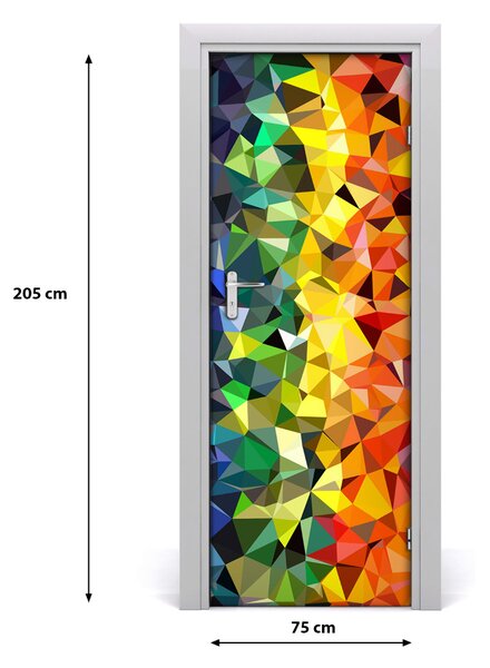 Samolepiace fototapety na dvere Geometrickké 75x205 cm