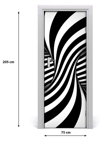 Samolepiace fototapety na dvere abstrakcie vír 75x205 cm