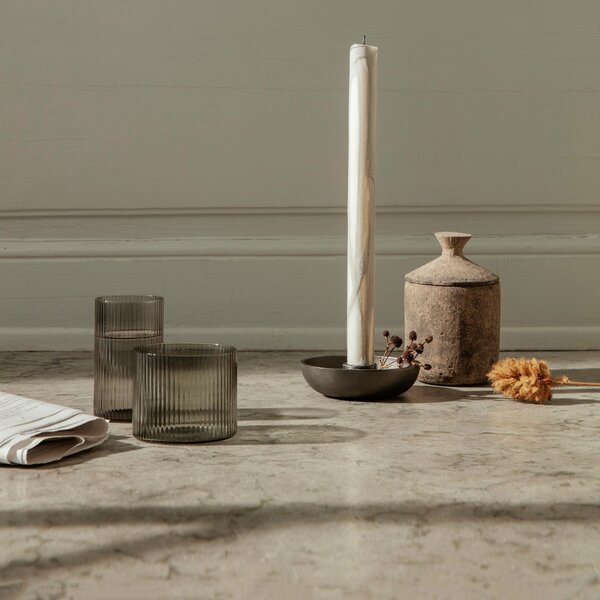 Poháre Ripple Verrines, Smoked Grey, sada 4 kusov – Ferm Living