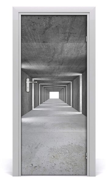 Samolepiace fototapety na dvere betónový tunel 85x205 cm