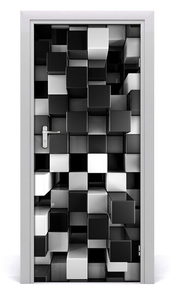 Samolepiace fototapety na dvere abstrakcie kocky 85x205 cm