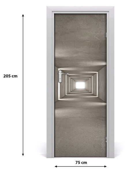Samolepiace fototapety na dvere betónový tunel 75x205 cm