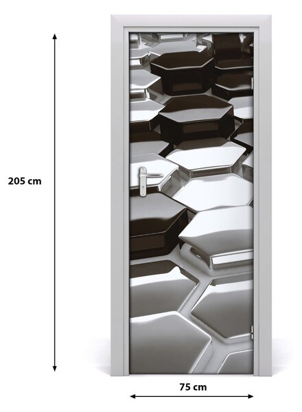 Samolepiace fototapety na dvere abstrakcie 3D 75x205 cm