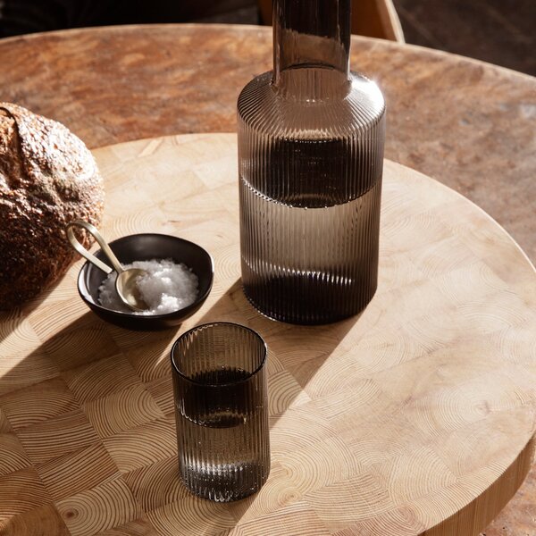 Poháre Ripple Verrines, Smoked Grey, sada 4 kusov – Ferm Living