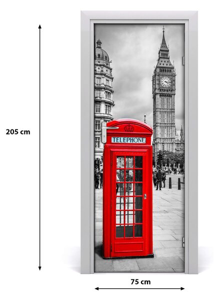 Fototapeta samolepiace na dvere Londýn Anglicko 75x205 cm