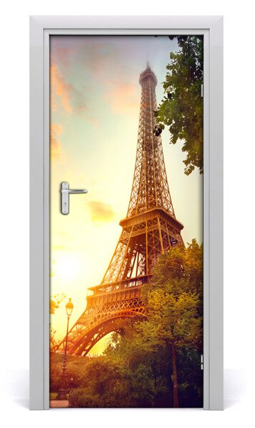 Fototapeta samolepiace na dvere Eiffelova veža 85x205 cm