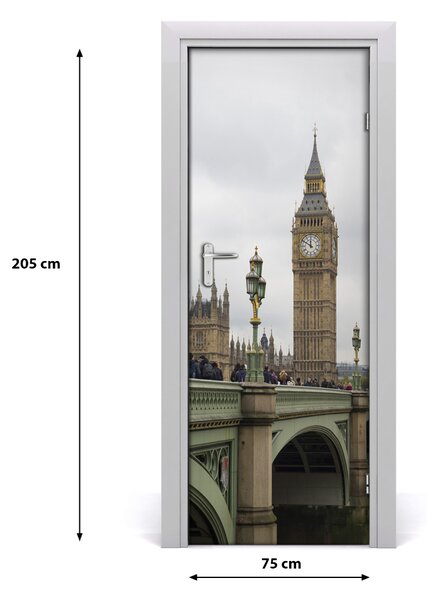 Fototapeta samolepiace na dvere Elizabeth Tower Londýn 75x205 cm