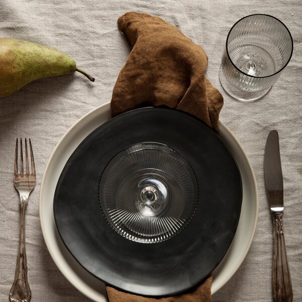 Poháre na šampanské Ripple, Smoked Grey, sada 2 kusov – Ferm Living