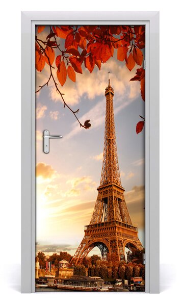 Fototapeta samolepiace na dvere Eiffelova veža 85x205 cm
