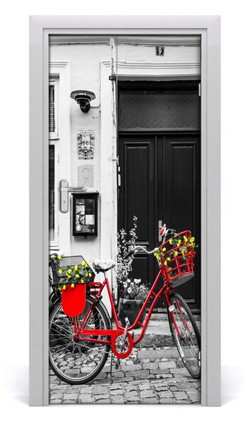 Fototapeta samolepiace na dvere mestské kolo 85x205 cm