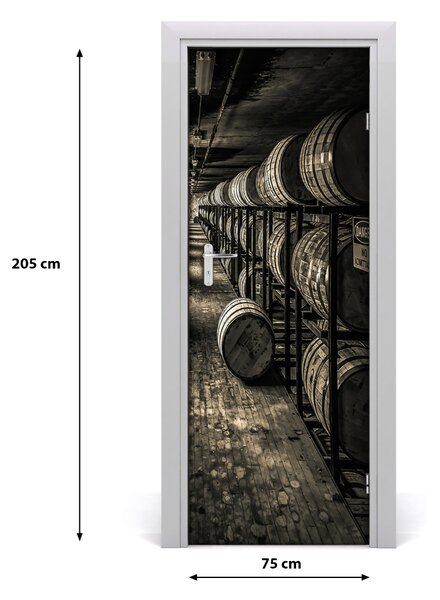 Fototapeta samolepiace na dvere Beczka Burbon 75x205 cm
