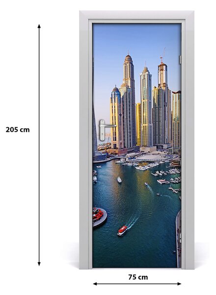 Fototapeta samolepiace na dvere Dubaj záliv 75x205 cm