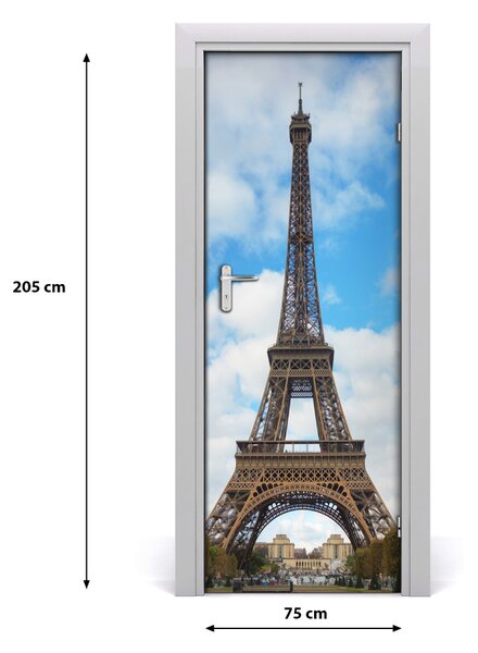 Fototapeta samolepiace na dvere Eiffelova veža 75x205 cm