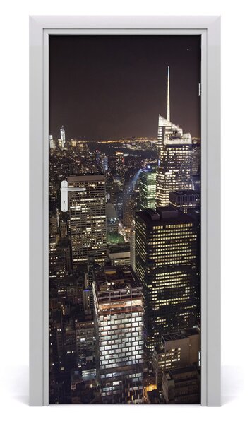 Fototapeta samolepiace na dvere New York noc 85x205 cm
