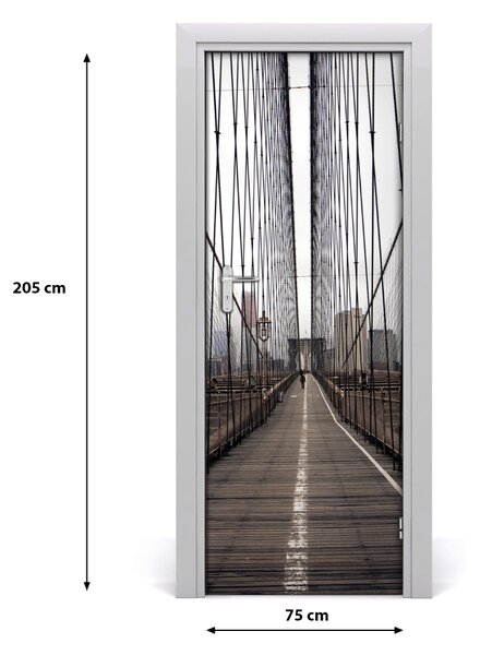 Fototapeta samolepiace na dvere Brooklyn most 75x205 cm
