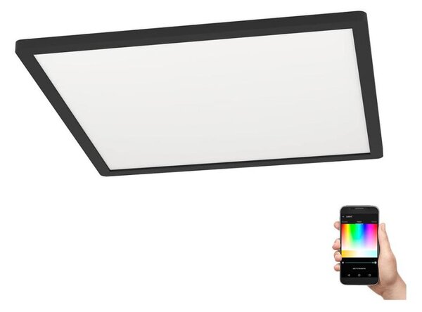 Eglo 900094 - LED RGBW Stmievateľné stropné svietidlo ROVITO-Z LED/16,5W/230V čierna