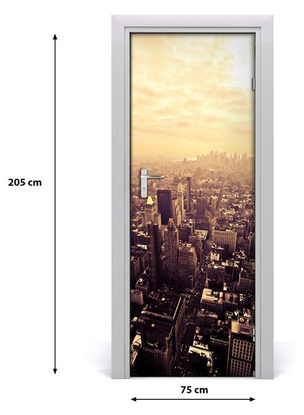 Fototapeta samolepiace dvere Manhattan New York 75x205 cm