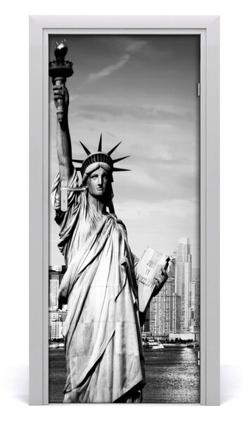 Fototapeta samolepiace na dvere socha Slobody 85x205 cm