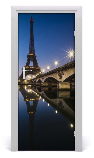Fototapeta samolepiace na dvere Eiffelova veža 85x205 cm