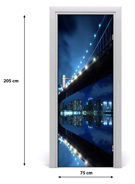 Fototapeta samolepiace dvere Manhattan New York 75x205 cm