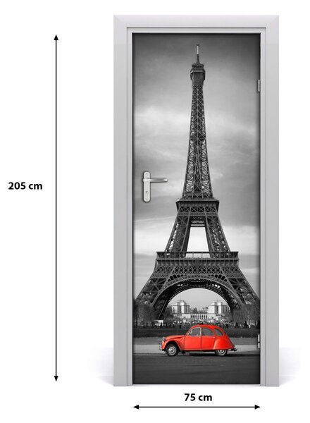 Fototapeta samolepiace na dvere Eiffelova veža 75x205 cm