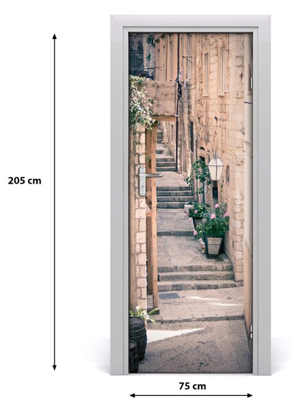 Fototapeta samolepiace dvere Dubrovník Chorvátsko 75x205 cm