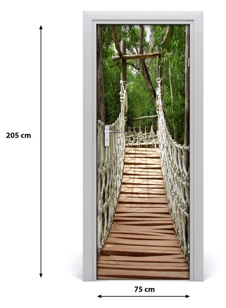 Fototapeta samolepiace na dvere Visiace most 75x205 cm
