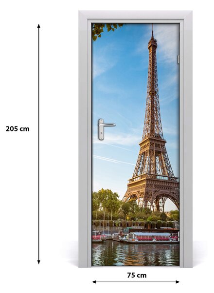 Fototapeta samolepiace na dvere Eiffelova veža 75x205 cm
