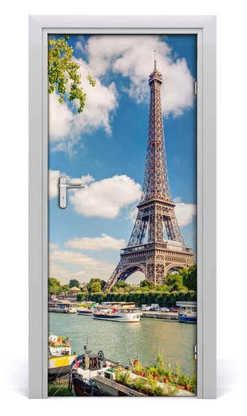 Fototapeta samolepiace na dvere Eiffelova veža 85x205 cm
