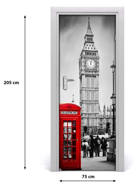 Fototapeta samolepiace na dvere Elizabeth Tower Londýn 75x205 cm