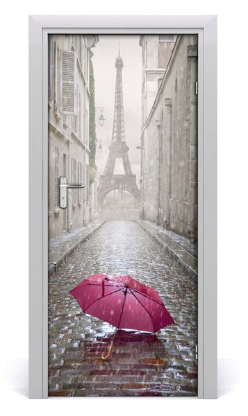 Fototapeta samolepiace na dvere dáždnik Francúzsko 85x205 cm