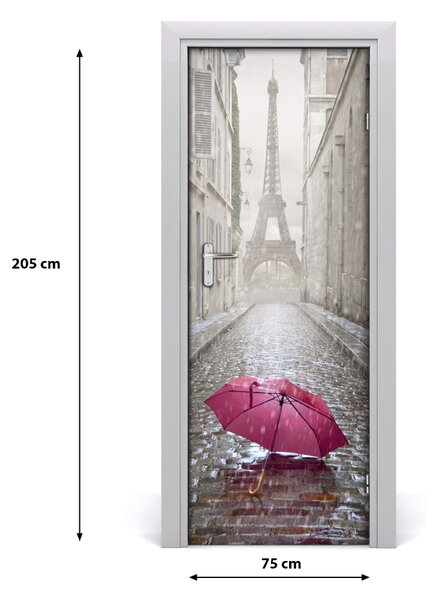 Fototapeta samolepiace na dvere dáždnik Francúzsko 75x205 cm