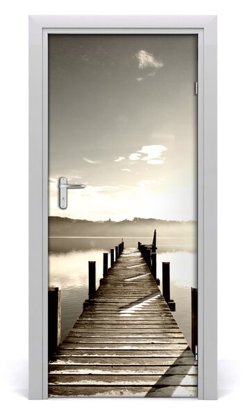 Fototapeta samolepiace na dvere drevené mólo 85x205 cm