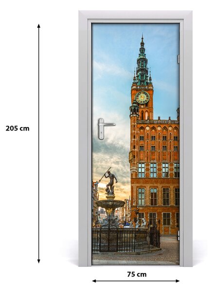 Fototapeta samolepiace na dvere Gdaňsk Poľsko 75x205 cm
