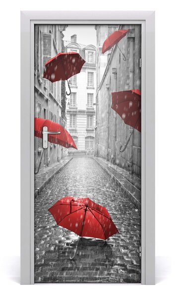 Fototapeta samolepiace na dvere dáždnik Francúzsko 85x205 cm