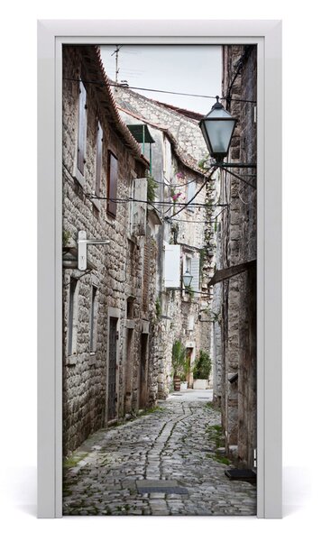 Fototapeta samolepiace dvere ulička Chorvátsko 85x205 cm