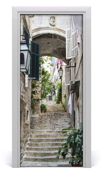 Fototapeta samolepiace dvere Dubrovník uličky 85x205 cm