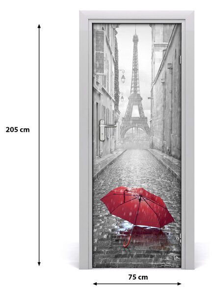 Fototapeta samolepiace na dvere dáždnik Francúzsko 75x205 cm