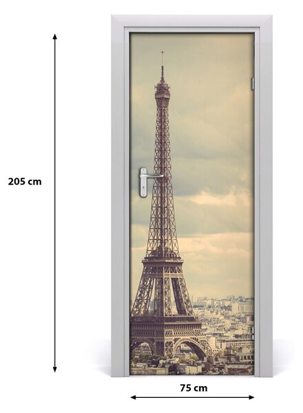 Fototapeta samolepiace na dvere Eiffelova veža 75x205 cm