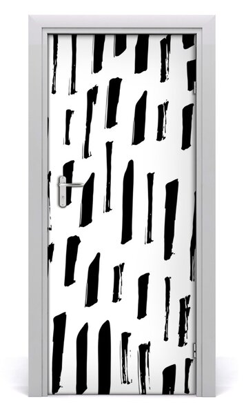 Fototapeta na dvere čiernobiele fľaky 85x205 cm