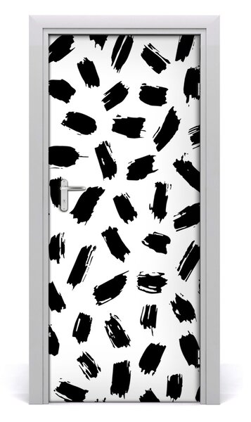 Fototapeta na dvere čiernobiele fľaky 85x205 cm