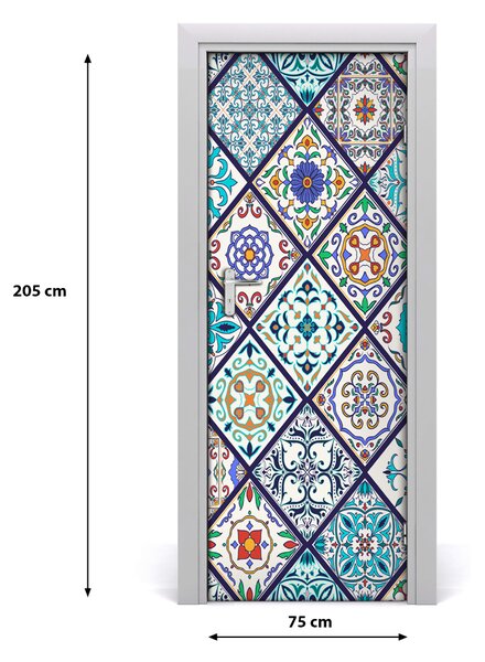 Fototapeta na dvere keramické kachličky 75x205 cm