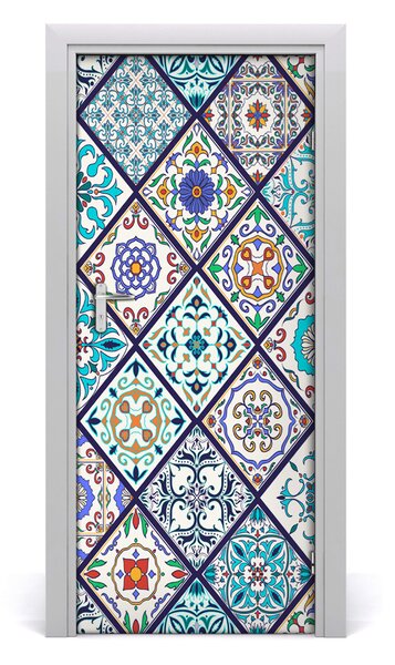Fototapeta na dvere keramické kachličky 85x205 cm