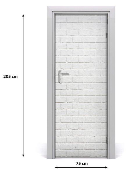 Fototapeta na dvere tehlová stena 75x205 cm