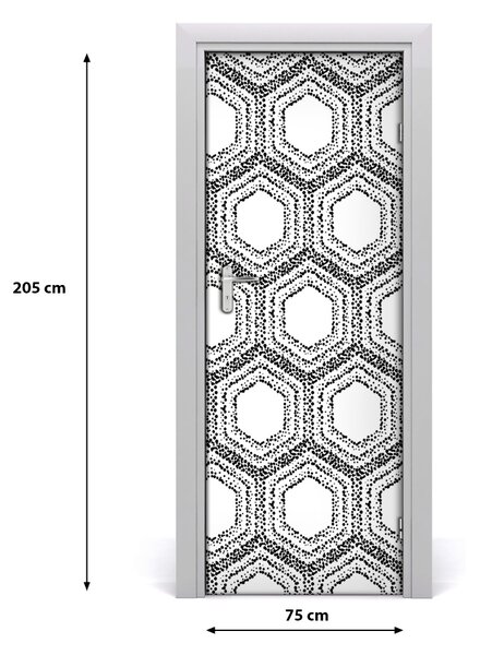 Fototapeta na dvere geometrické pozadie 75x205 cm