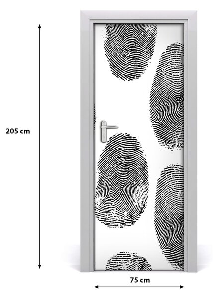 Fototapeta na dvere odtlačky prstov 75x205 cm
